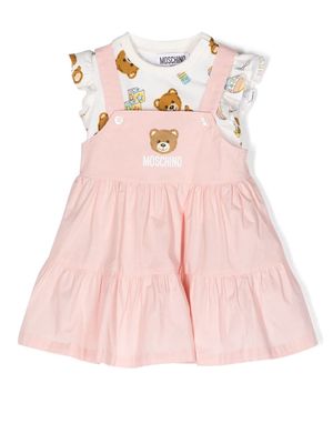 Moschino Kids Teddy Bear cotton dress - Pink