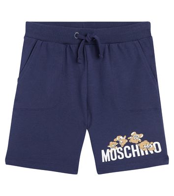 Moschino Kids Teddy Bear cotton jersey shorts