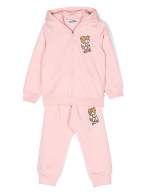 Moschino Kids Teddy Bear cotton tracksuit set - Pink