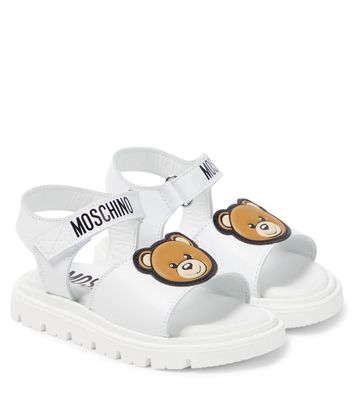 Moschino Kids Teddy Bear leather sandals
