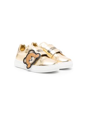 Moschino Kids Teddy Bear low-top sneakers - Gold