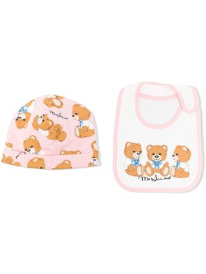 Moschino Kids Teddy Bear-motif babygrow set - Pink