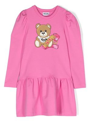 Moschino Kids Teddy Bear-motif minidress - Pink