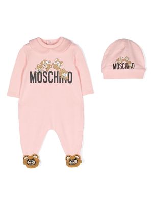 Moschino Kids Teddy Bear-motif pyjamas - Pink