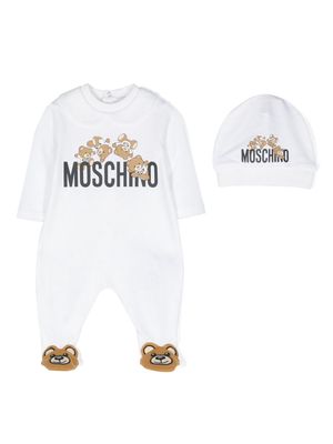 Moschino Kids Teddy Bear-motif pyjamas - White