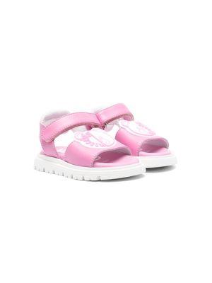 Moschino Kids Teddy Bear-motif sandals - Pink