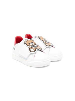 Moschino Kids Teddy Bear-motif sneakers - White