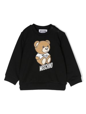 Moschino Kids Teddy Bear motif sweatshirt - Black