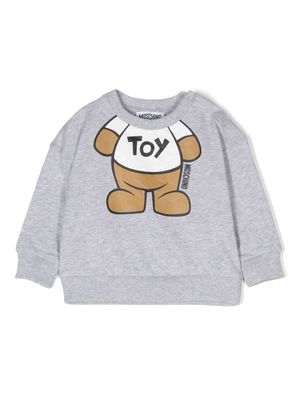 Moschino Kids Teddy Bear-motif sweatshirt - Grey