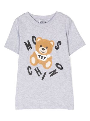 Moschino Kids Teddy Bear-motif T-shirt - Grey