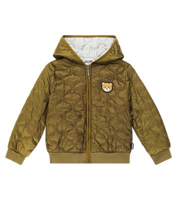 Moschino Kids Teddy Bear quilted jacket