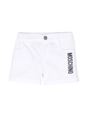 Moschino Kids Teddy Bear short shorts - White