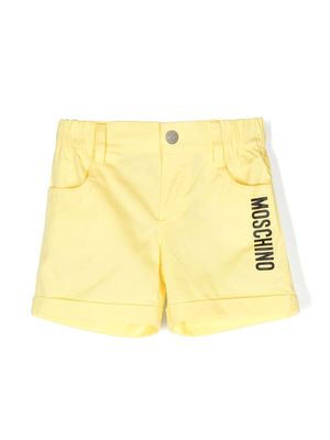 Moschino Kids Teddy Bear short shorts - Yellow