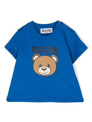 Moschino Kids Teddy Bear short-sleeve T-shirt - Blue