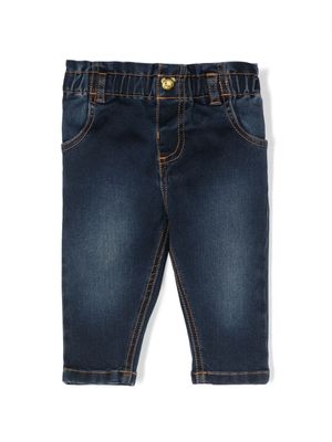 Moschino Kids Teddy Bear straight-leg jeans - Blue