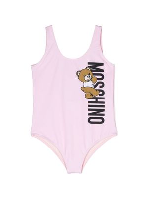 Moschino Kids Teddy Bear swimsuit - Pink