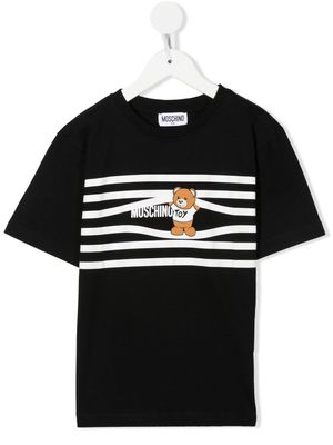 Moschino Kids Teddy motif T-shirt - Black