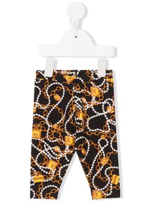 Moschino Kids toy necklace leggings - Black