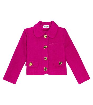 Moschino Kids Wool-blend bouclé jacket