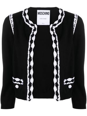 Moschino knitted round-neck cardigan - Black