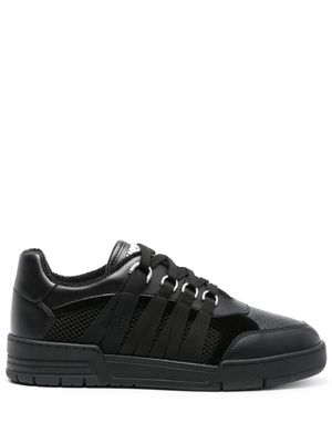 Moschino lace-detailed panelled sneakers - Black