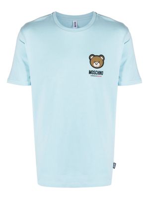 Moschino Leo Teddy-print T-shirt - Blue