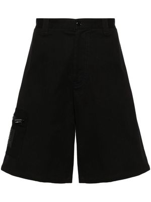 Moschino logo-appliqué bermuda shorts - Black