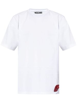 Moschino logo-appliqué cotton T-shirt - White