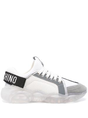 Moschino logo-appliqué sneakers - White