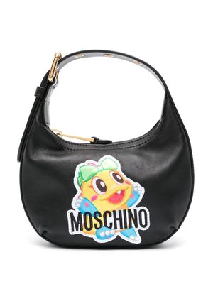 Moschino logo-appliqué tote bag - Black
