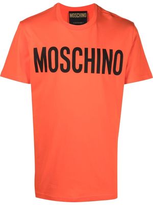 Moschino logo crew-neck T-shirt - Orange