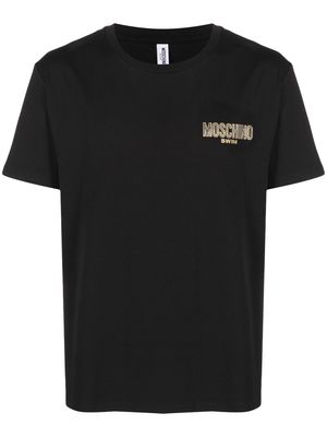 Moschino logo-detail crew neck T-shirt - Black