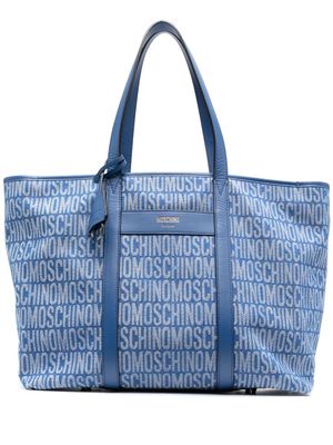 Moschino logo-detail tote bag - Blue