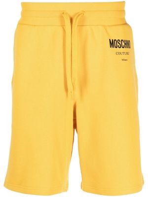 Moschino logo drawstring shorts - Yellow