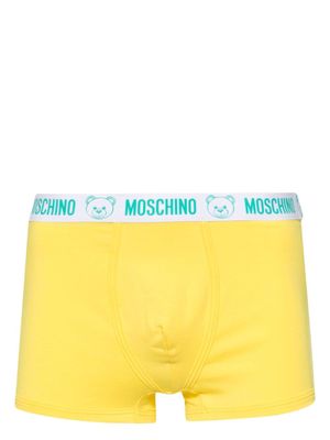 Moschino logo-elasticated waistband boxers - Yellow