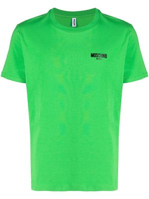 Moschino logo-embossed short-sleeve T-shirt - Green