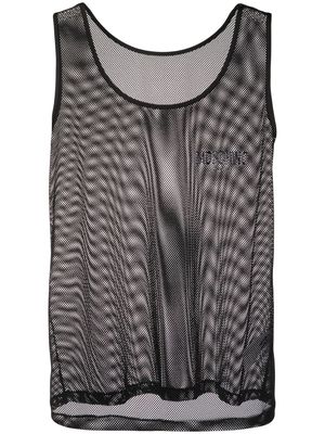 Moschino logo-embossed vest - Black