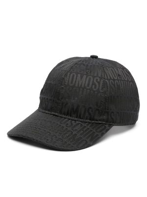 Moschino logo-jacquard baseball cap - Black