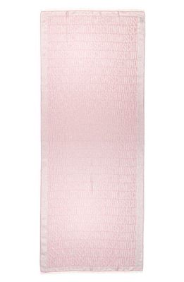 Moschino Logo Jacquard Scarf in Col 8 - Pink/Silver