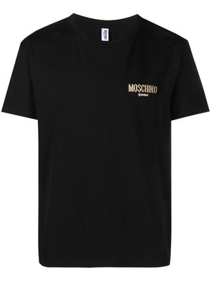 Moschino logo-motif crew neck T-shirt - Black