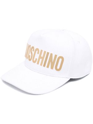 Moschino logo-print baseball cap - White