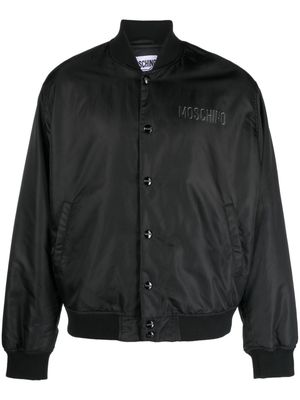 Moschino logo-print bomber jacket - 1555 - Fantasy print Black