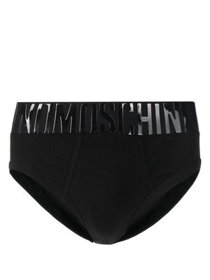 Moschino logo-print boxer briefs - Black