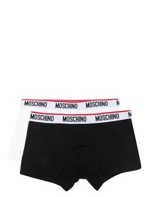Moschino logo-print boxers set - Black