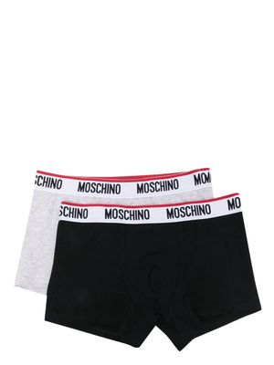 Moschino logo-print boxers set - Grey