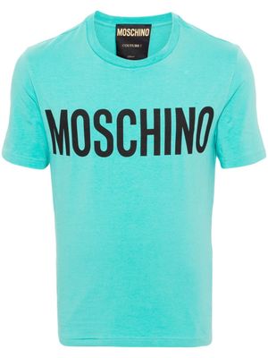 Moschino logo-print cotton-blend T-shirt - Green