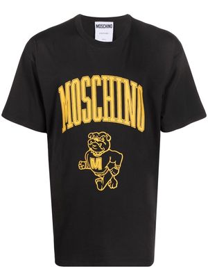 Moschino logo print cotton T-shirt - Black
