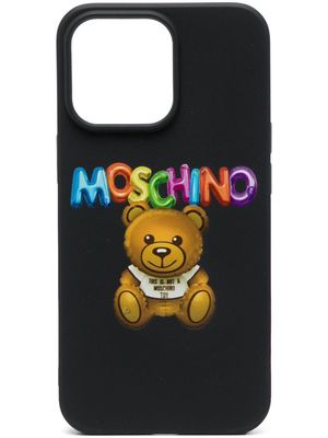 Moschino logo-print Iphone13 Pro case - Black