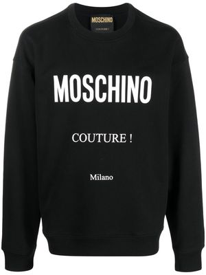 Moschino logo-print jumper - Black