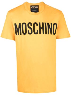 Moschino logo-print organic cotton T-shirt - Yellow